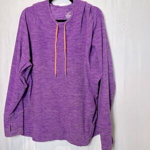 Lukka Purple Hoodie With Thumbholes and Kangaroo Pocket Size XXL Excellent